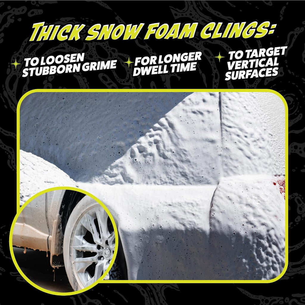 Snow Foam Pre Wash Car Wash Soap for Foam Cannons, 16 oz | High-suds snow foam pre-soak for foam cannons and foam