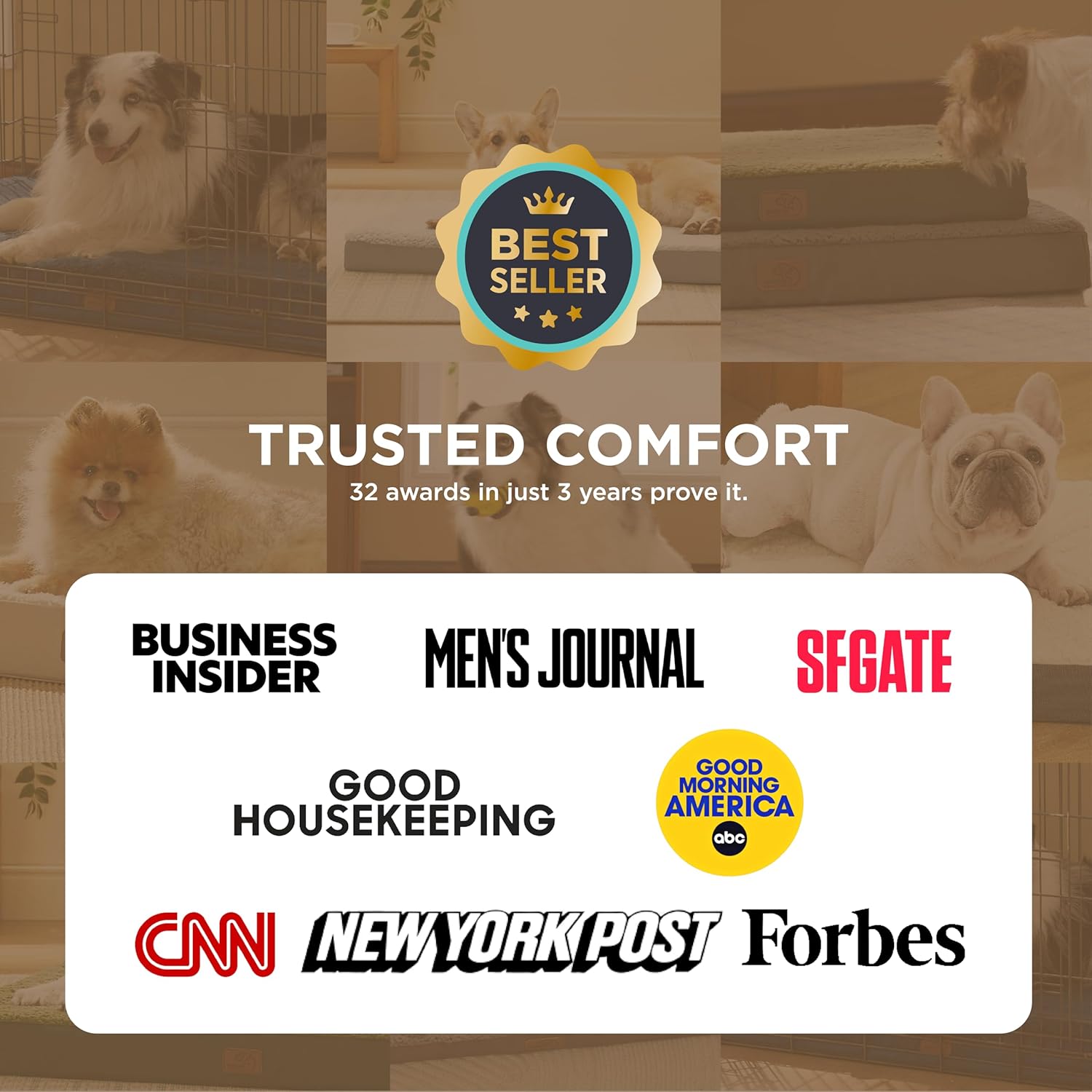 Dog Beds Large Sized Dog - Comfy Flat Pet Beds with Removable Washable Cover, Orthopedic Egg Crate Foam Puppy Mat