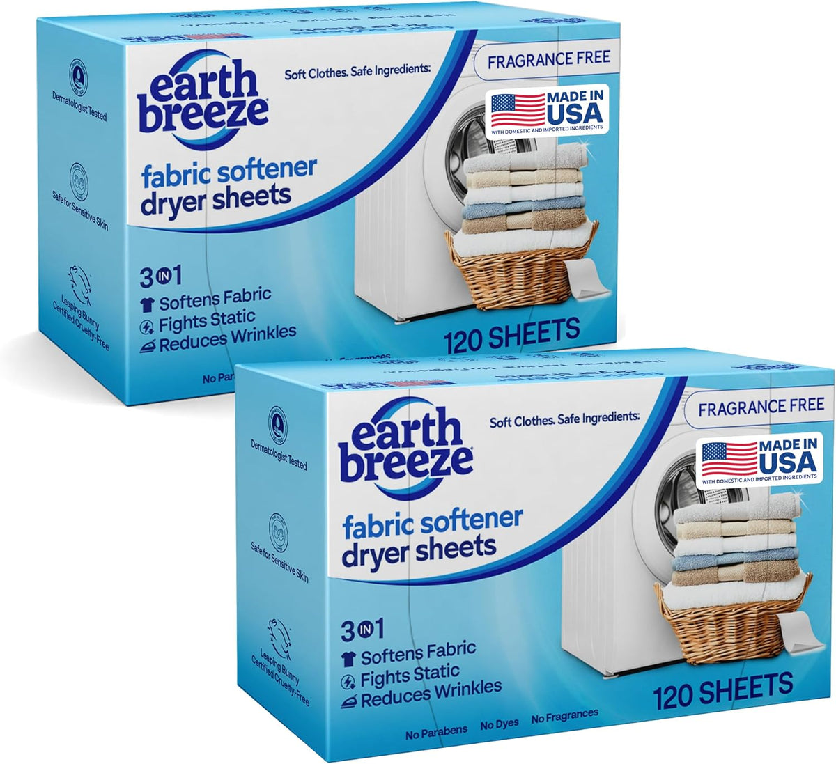 Fabric Softener Dryer Sheets Fragrance Free (240 Sheets)
