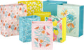 Spring Gift Bags, 8-Pack (Florals, Lemons, Butterflies)