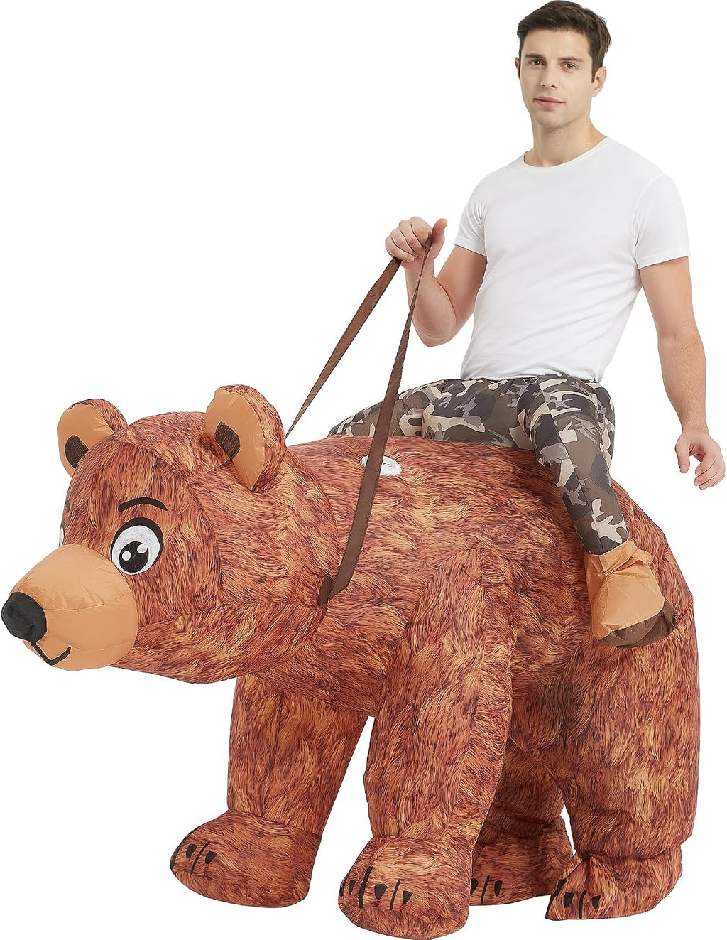Halloween Inflatable Costume Adult,Blow up Ride Bear Suit Men Women
