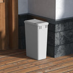 Dowell 50Qt Waste Trash Container, 13Gal, Plastic, Stackable, for Kitchen/Bathroom/Office, Tall Trash Can 22-3/8"H