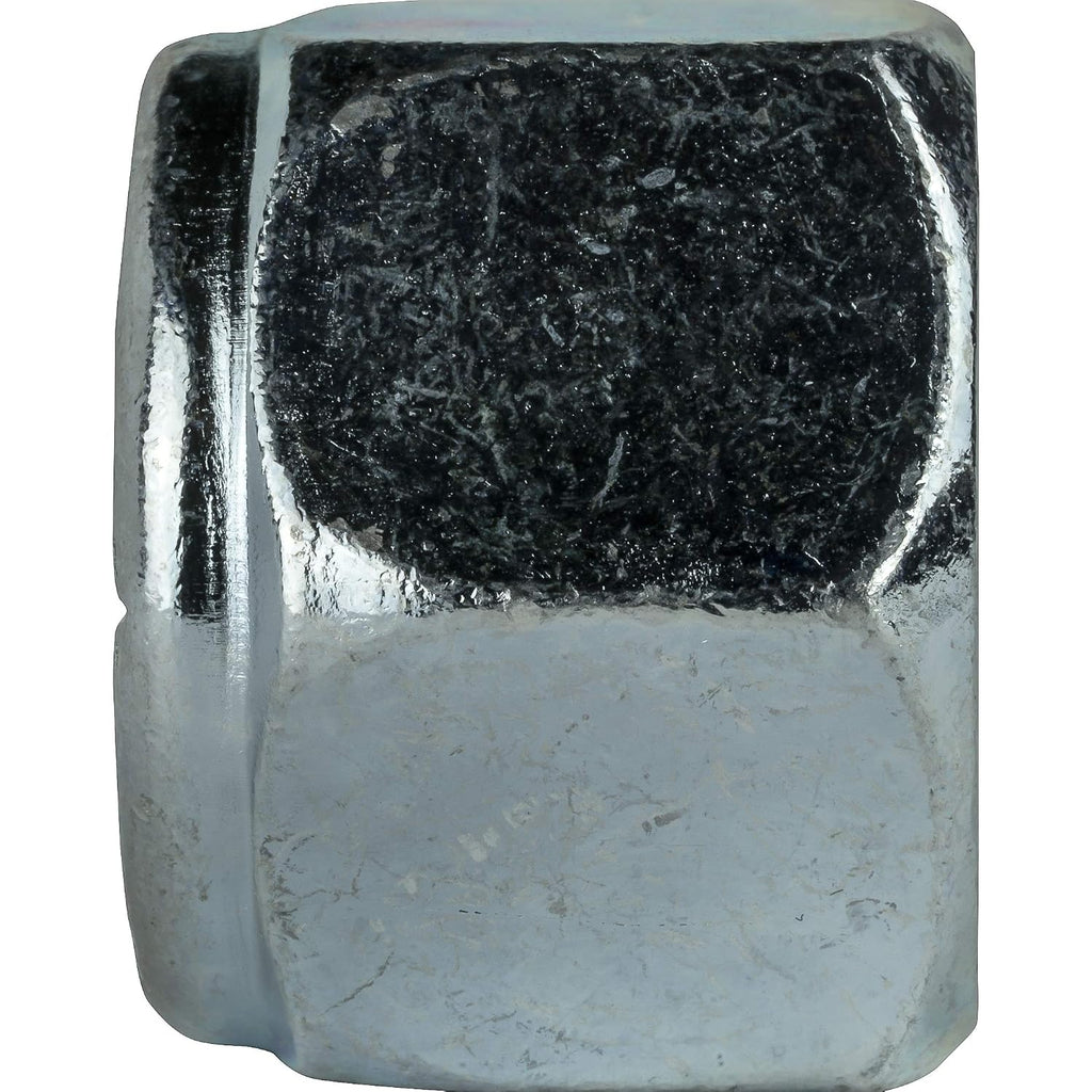 Fastenere Nylon Insert Hex Lock Nuts #6-32 Grade 2 Zinc, Clear Finish, Vibration-Resistant, Durable Hardware Nuts for Secure Fastening, Locking Nut, (100-Pack)