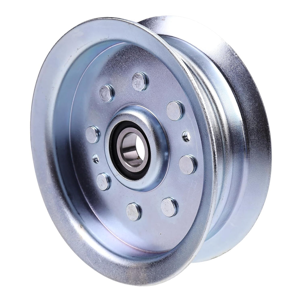 JEENDA Idler Pulley GY22082 GY20629 Compatible with John Deere D100, D120, D140, E110, E130, E180, X105, X125 Tractors Flat Idler Sheave GY20110, 756-05034a, 756-05034
