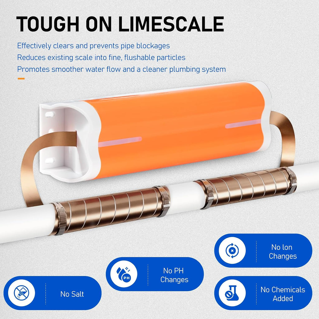 Capacitive Electronic Water Descaler Salt-Free Whole House Water Soften