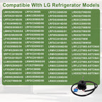 EAU65058502 Refrigerator Condenser Fan Motor Compatible with LG Fridge