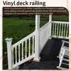Vinyl Railing Spindles, 1 1/4" Sq X 34", Vinyl Railing, 9 Pack