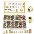 KADRICK 810PCS SAE & Metric Rivet Nut Kit, 6-32 to 3/8-16, M3-M10