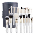 Makeup Brush Set (24 Pieces) - Includes Foundation, Powder, Concealers, Highlighter, Contour, Eye Shadows & Blush