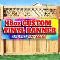 Custom Vinyl Banner Double Sided - 18oz Heavy Duty Vinyl Sign - Metal Grommets & Hemmed Sides - for Celebrating