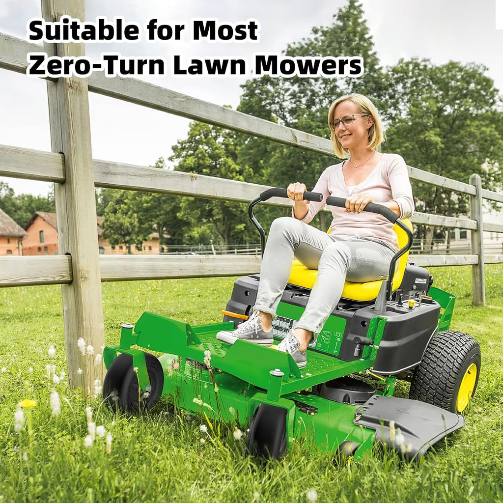 13x6.50-6 Flat Free Zero Turn Lawn Mower Tires, 500lb Load Capacity | Universal 3/4", 5/8", 1/2" Bearings