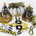 2026 Happy New Year Party Decorations 26pcs New Year's Eve Party Supplies Includes Cone Hats, Tiaras and Bead