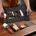Leather Craft Tools Kit, Complete Leather Working Supplies with Cutting Knife, Edge Beveler, Stitching Kit, Thonging