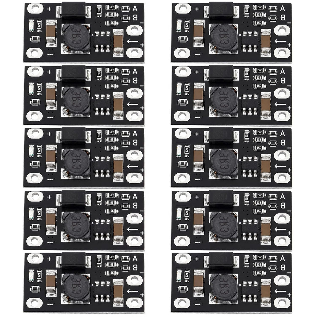 10-Pack Boost Converter Module, 3.7V to 5V/8V/9V/12V