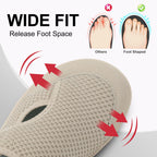 Wide Toe Box Diabetic Shoes for Women Zero Drop Barefoot Sneakers Breathable Adjustable for Edema Swollen Feet &