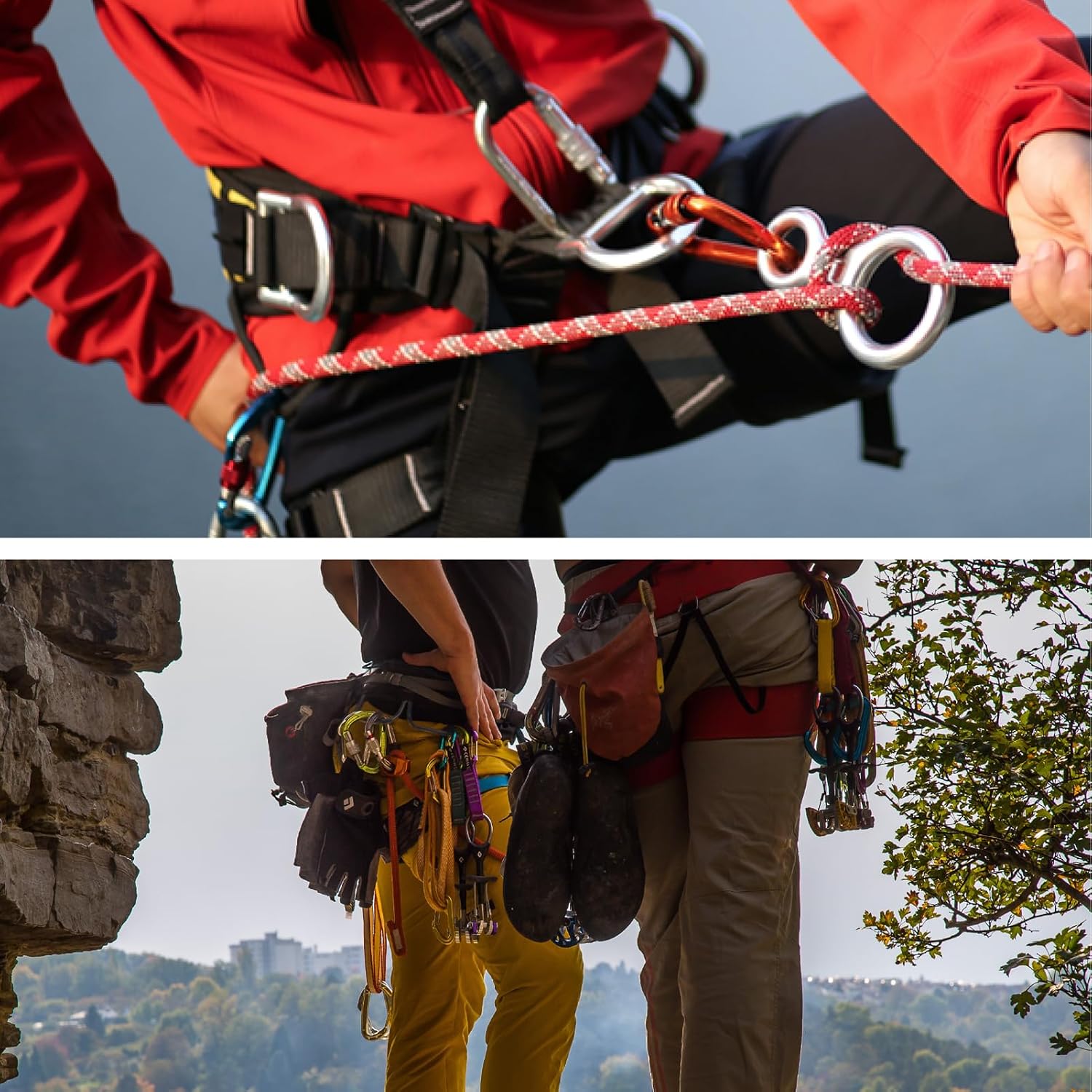 35kN Climbing Rescue Figure 8 Descender Rigging Plate Heavy Duty & Large & High Strength Rappel Device Equipment for