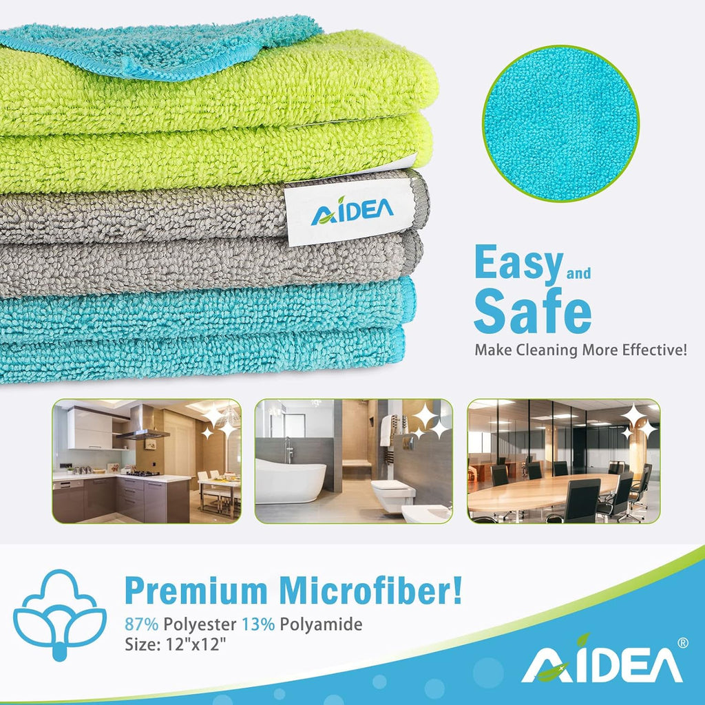Microfiber Cleaning Cloth-50PK, Soft Microfiber Towels for Cars, Absorbent Cleaning Rags, Lint-Free Streak-Free Wash