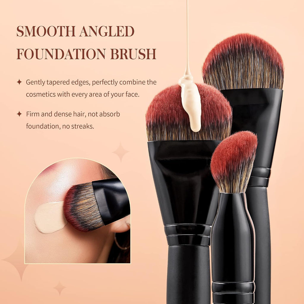 Makeup Brushes Set Professional, Vegan Face & Eye Brushes 21pcs T271