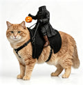 Headless Horseman Cat Costume LED Riding Illusion Halloween Pet