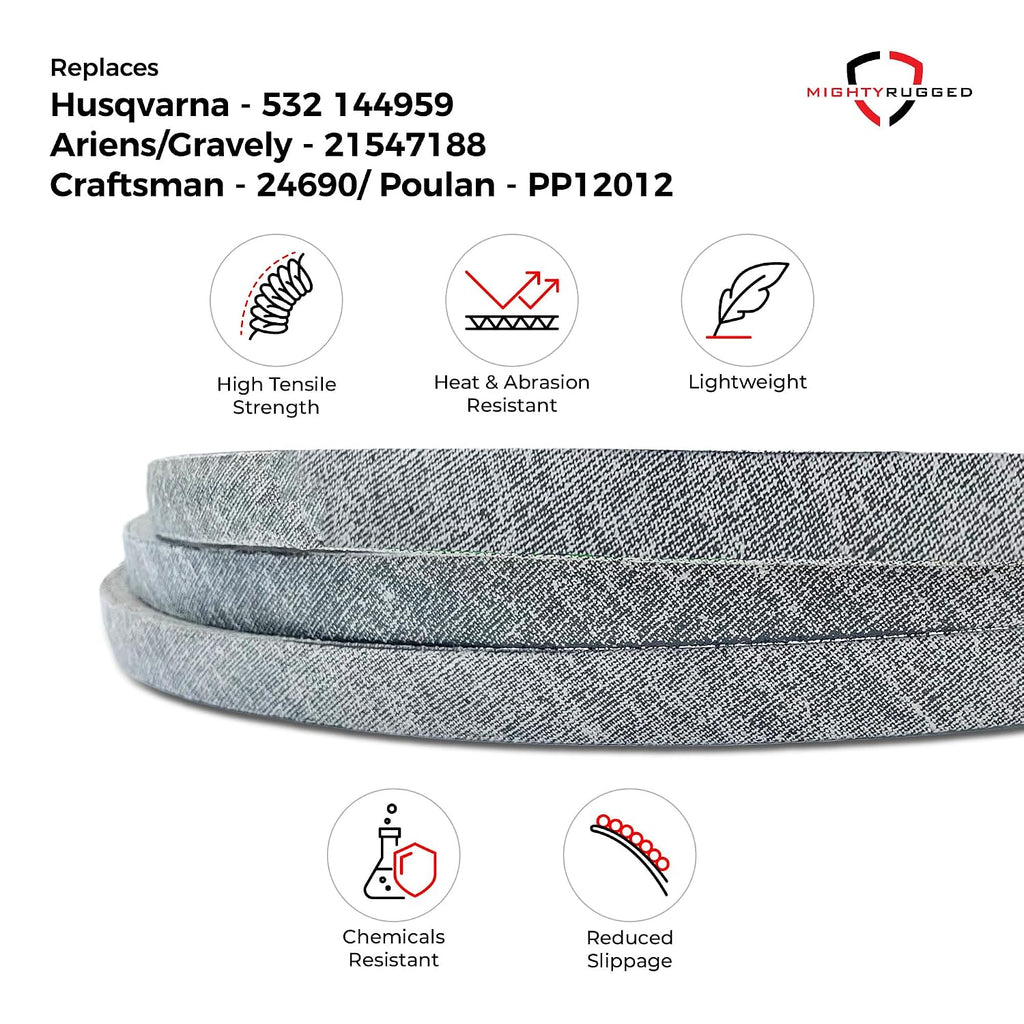 MightyRugged 144959 Craftsman 42 inch Deck Belt Replacement 532144959