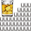 Shot Glasses Set with Heavy Base,2.2 oz Mini Square Whiskey Shot Glasses bulk, 40 pack Clear Espresso Shot Glass for