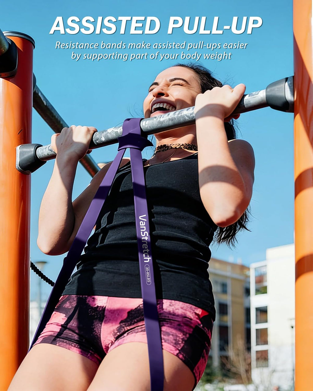 Resistance Bands for Working Out,5-Level Elastic Pull Up Assistance Bands Set for Men & Women,Exercise Bands for Home