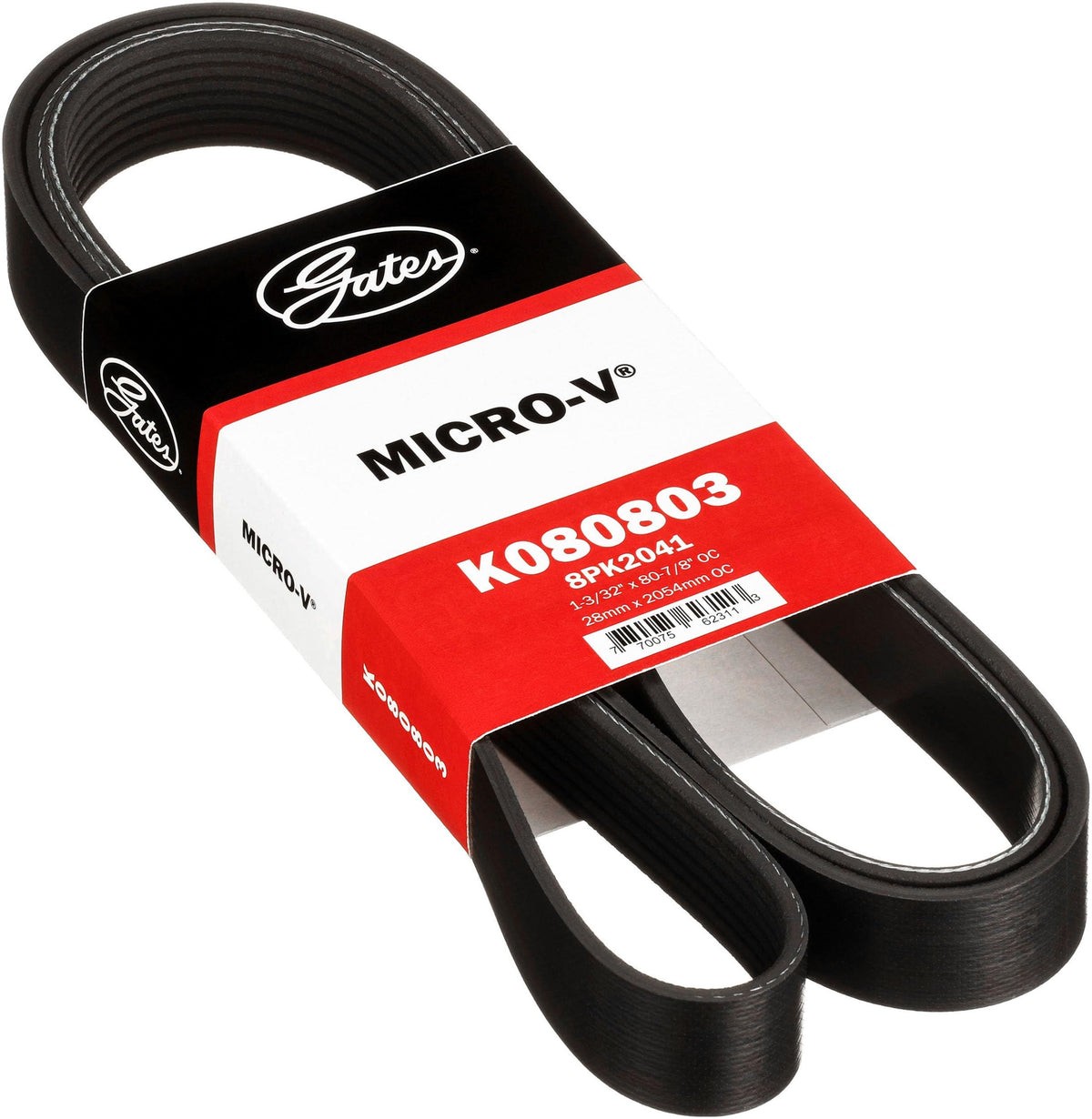 Gates K080803 Micro-V Serpentine Drive Belt