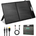 100W Portable Solar Panel, N-Type, 25% Efficiency, IP67 Waterproof | Only 5.91 lb, Foldable, 3-in-1 Adapter Cable &
