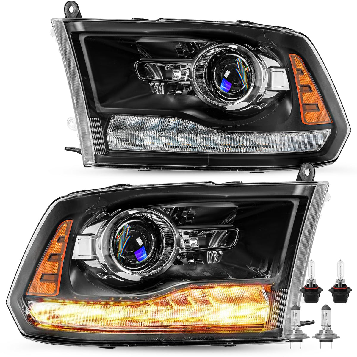 Headlights Fit for 2013-2018 Dodge Ram 1500 2500 3500