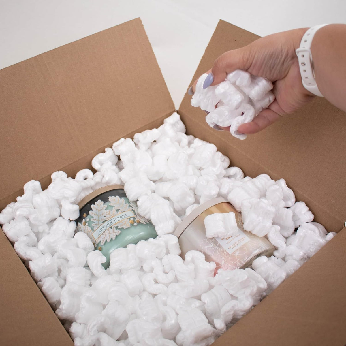 .25 Cu Ft - White Packing Peanuts - Anti-Static S Shaped Cushion for Shipping, Void Filling & Storage - Protect Your