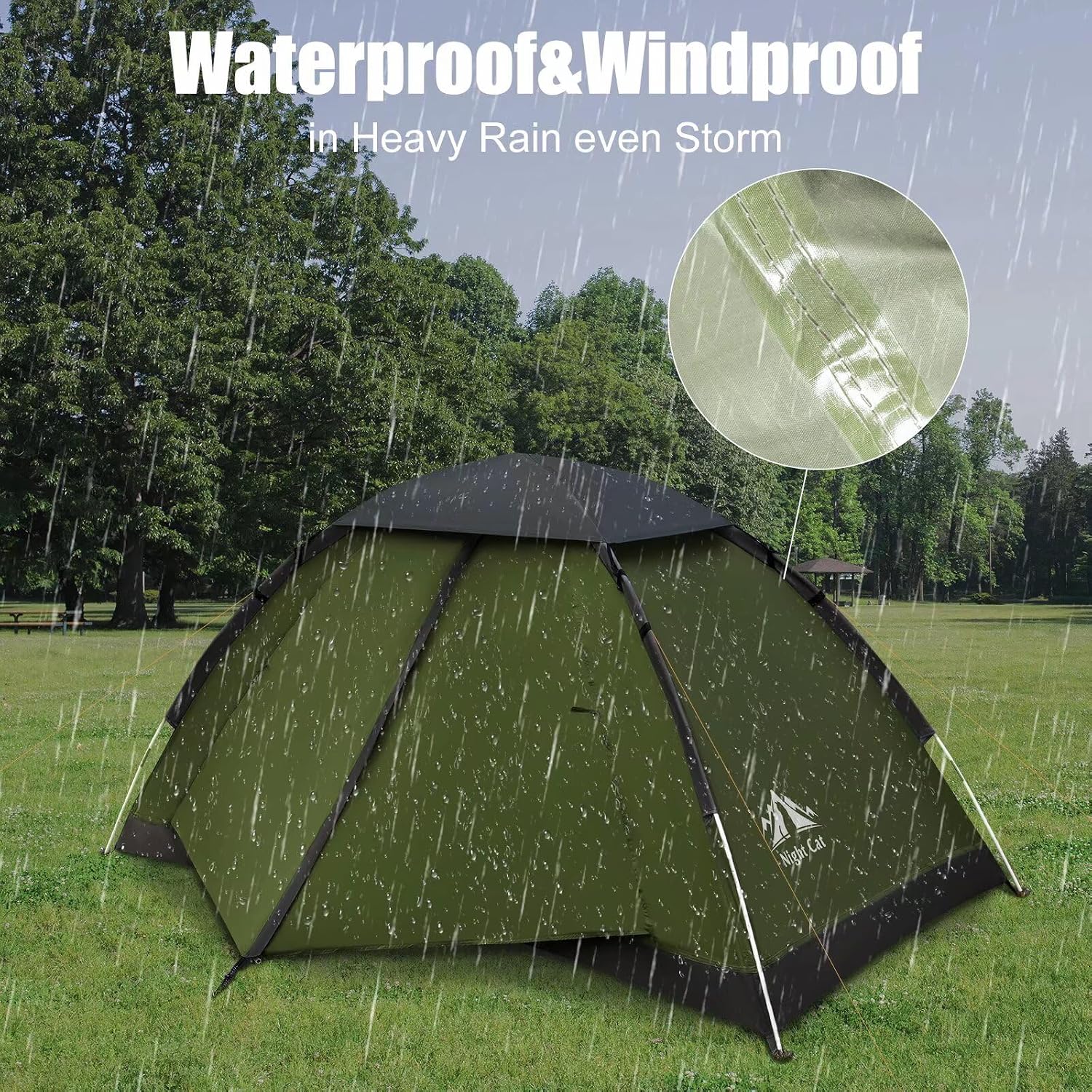 Backpacking Tent for One 1 to 2 Persons Lightweight Waterproof Camping Hiking Tent for Adults Kids Scouts Easy Setup