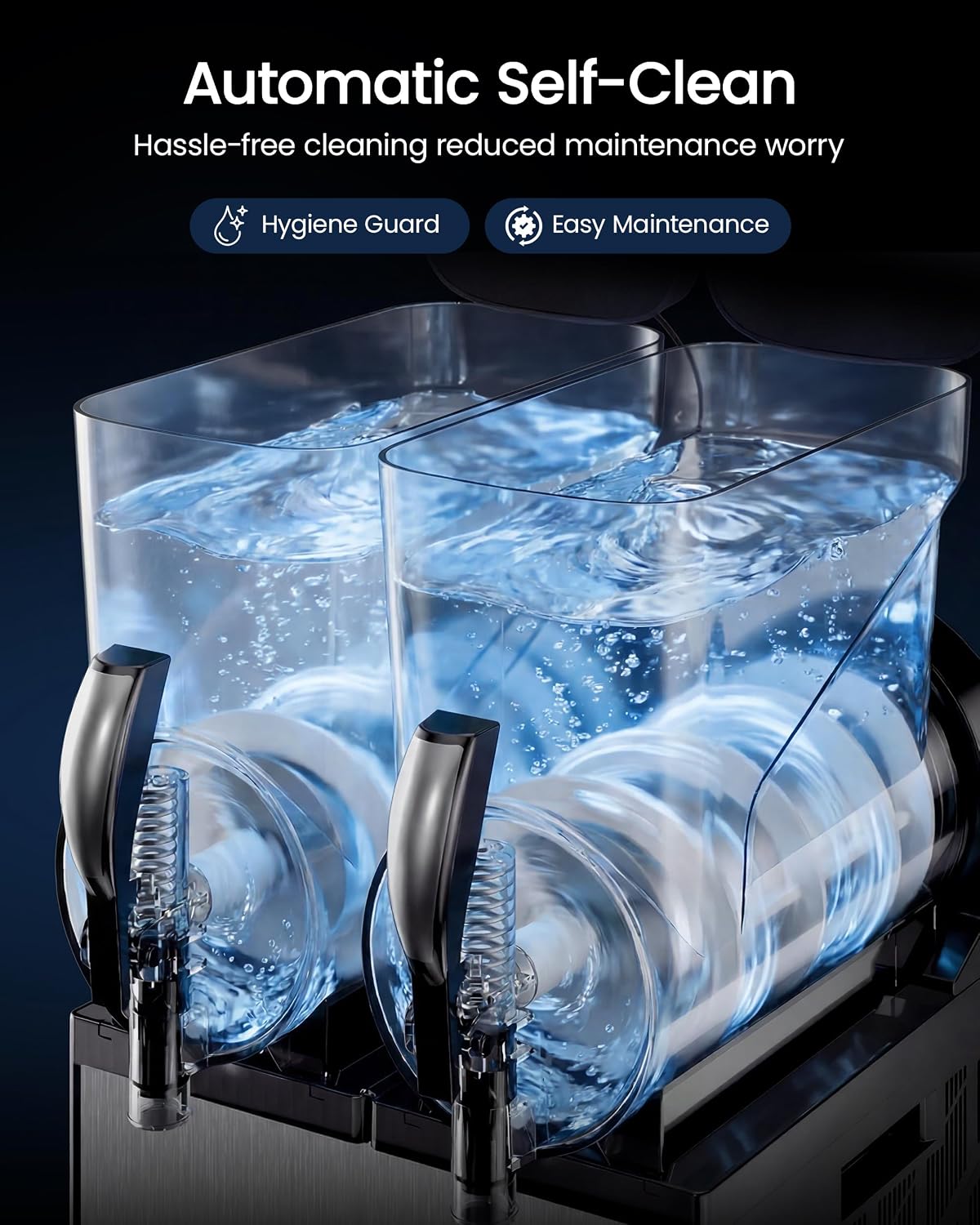 30L Commercial Slushie Machine, Dual Tank with LED Control