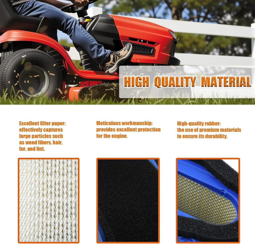 X320 Air Filter & Oil Filter Tune Up Kit for JD Z445 X500 GT245 LG249 X324 GX335 X340 GX255 X360 Lawn Mower with Kawasaki Engines Compatible with Kawasaki FH721V FH601V FH641V FH680V FH661V