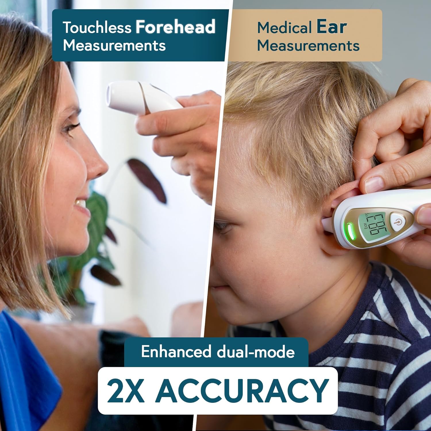 Pro Series | Ear Thermometer with Non-Touch Forehead Function | Superior Accuracy for Adults, Kids, Babies | Premium