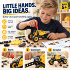 10-in-1 Motorized STEM Building Toys for Kids Ages 5+