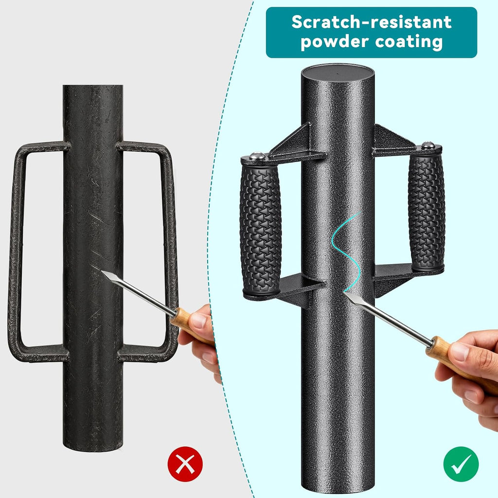 T Post Driver Non-Slip Handle Double-Layer Post Pounder for Fence