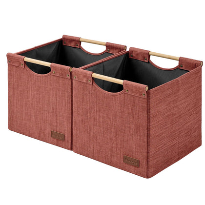 Cube Storage Bin 13x15x13 Storage Cubes for Kallax 2PK Faded Rose