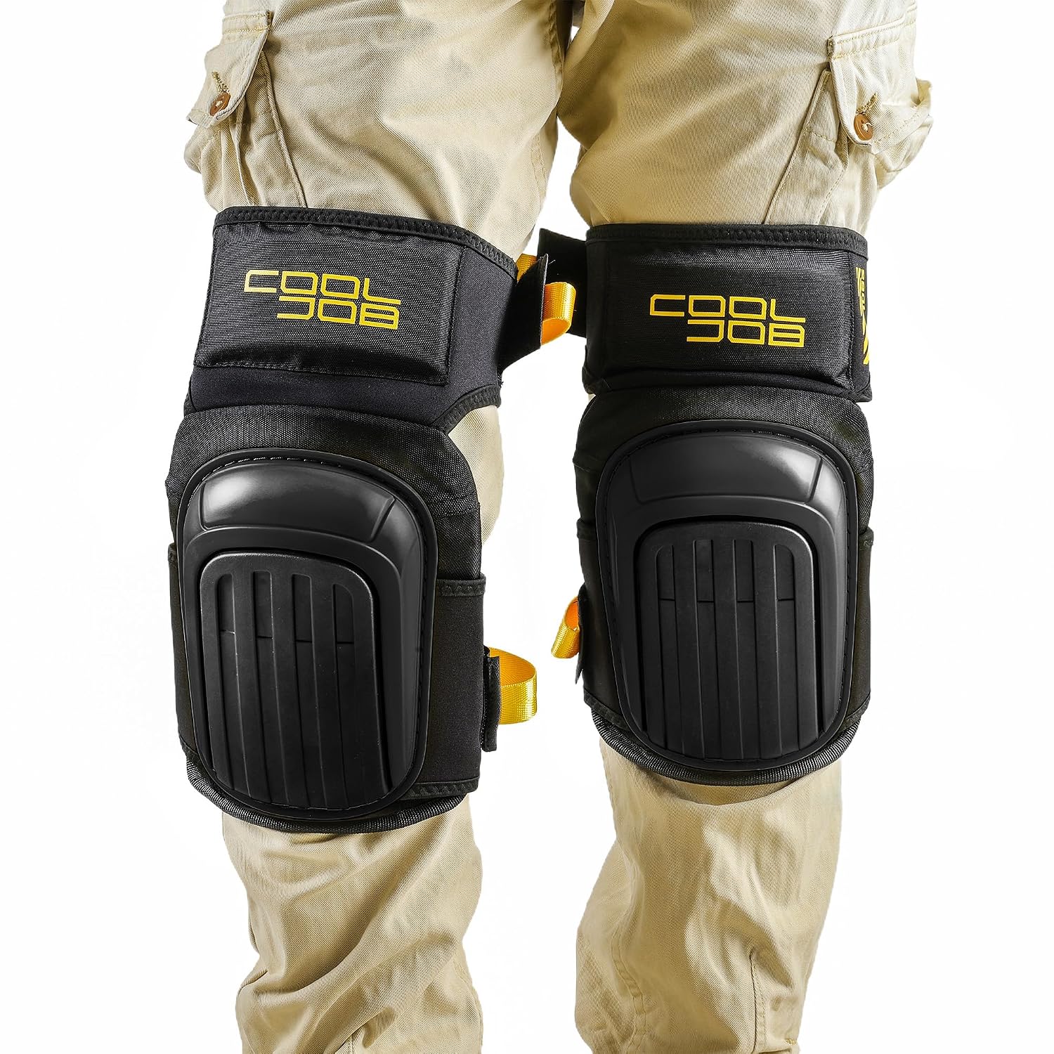 Professional Knee Pads with Heavy Duty Anti-Slip Cap, Comfortable Foam Cushion and Extra Thick Gel Padding for