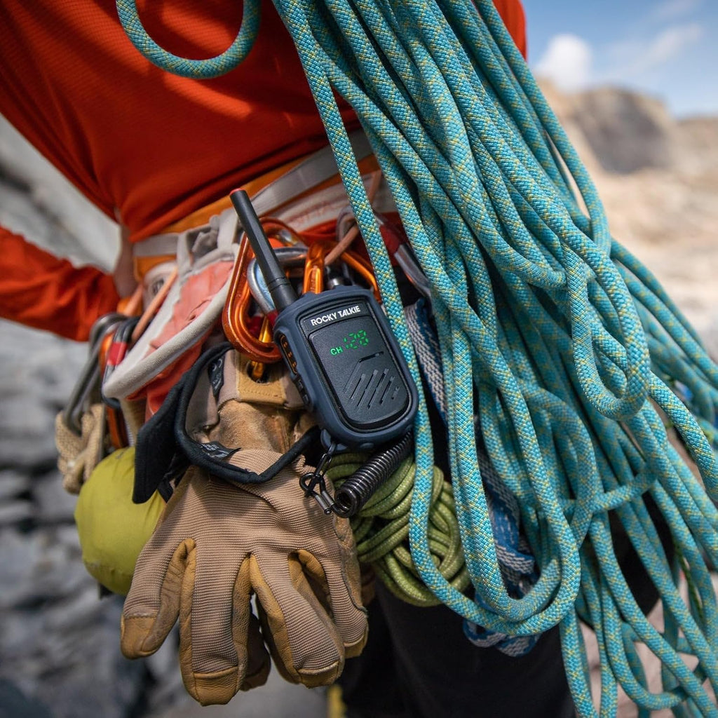 Mountain Radio - Long Range Walkie Talkie, FRS Handheld Radio, 4 Day Battery Life, Max Durability, 2 Pack