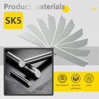 25mm Heavy Duty Utility Knife,10pcs SK5 Snap-Off Blades,Retractable Lock Box Cutter with Anti-Slip Rubber Grip for