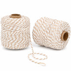 Cotton Twine String,2mm Thick, 164 Feet per Roll, 2 Pack