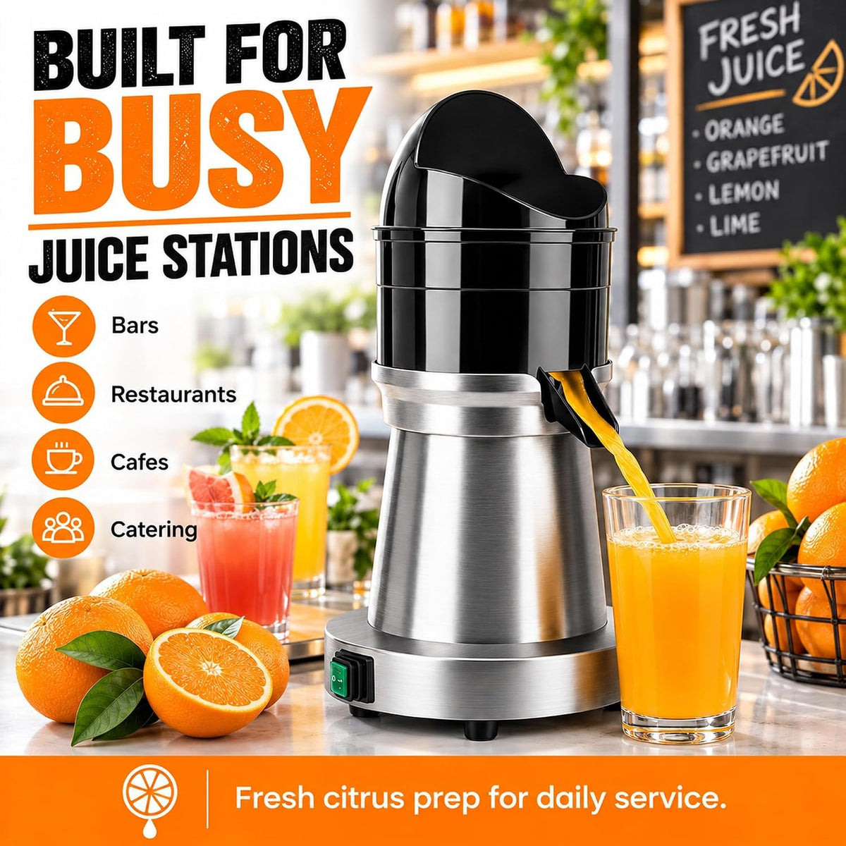 Commercial Electric Citrus Juicer Machine