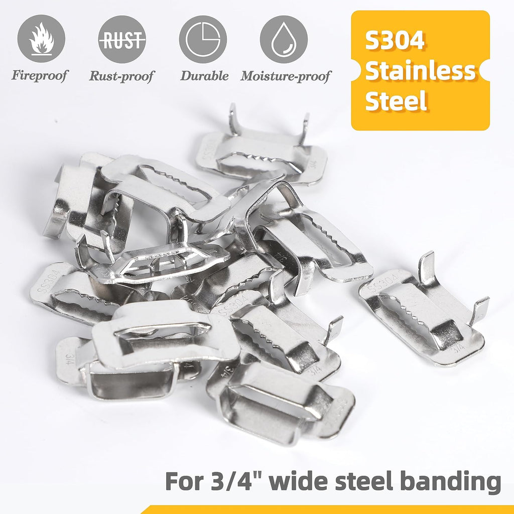 UpJiaFlarish Steel Banding Strapping Kit - Banding Tool, Stapping Tool