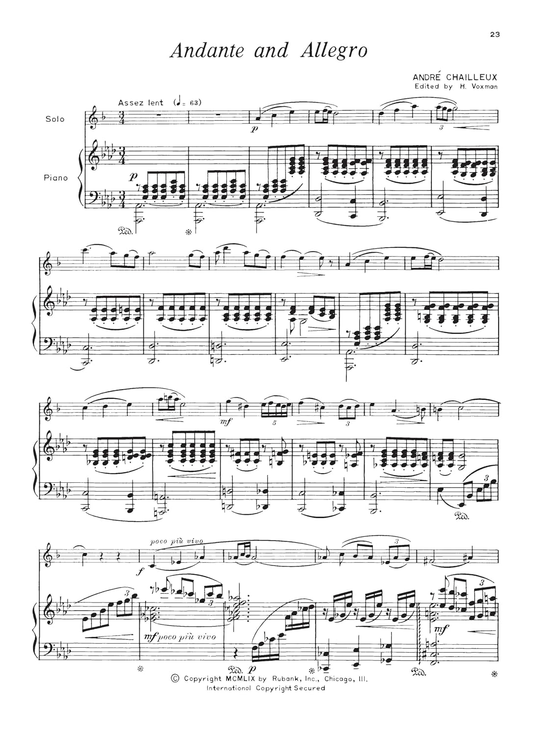 Concert and Contest Collection for Eb Alto Saxophone - Piano Accompaniment | Intermediate Level Alto Sax Sheet Music