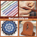 Waxed Thread 0.8mm Leather Thread for Stitching, Round Waxed Thread