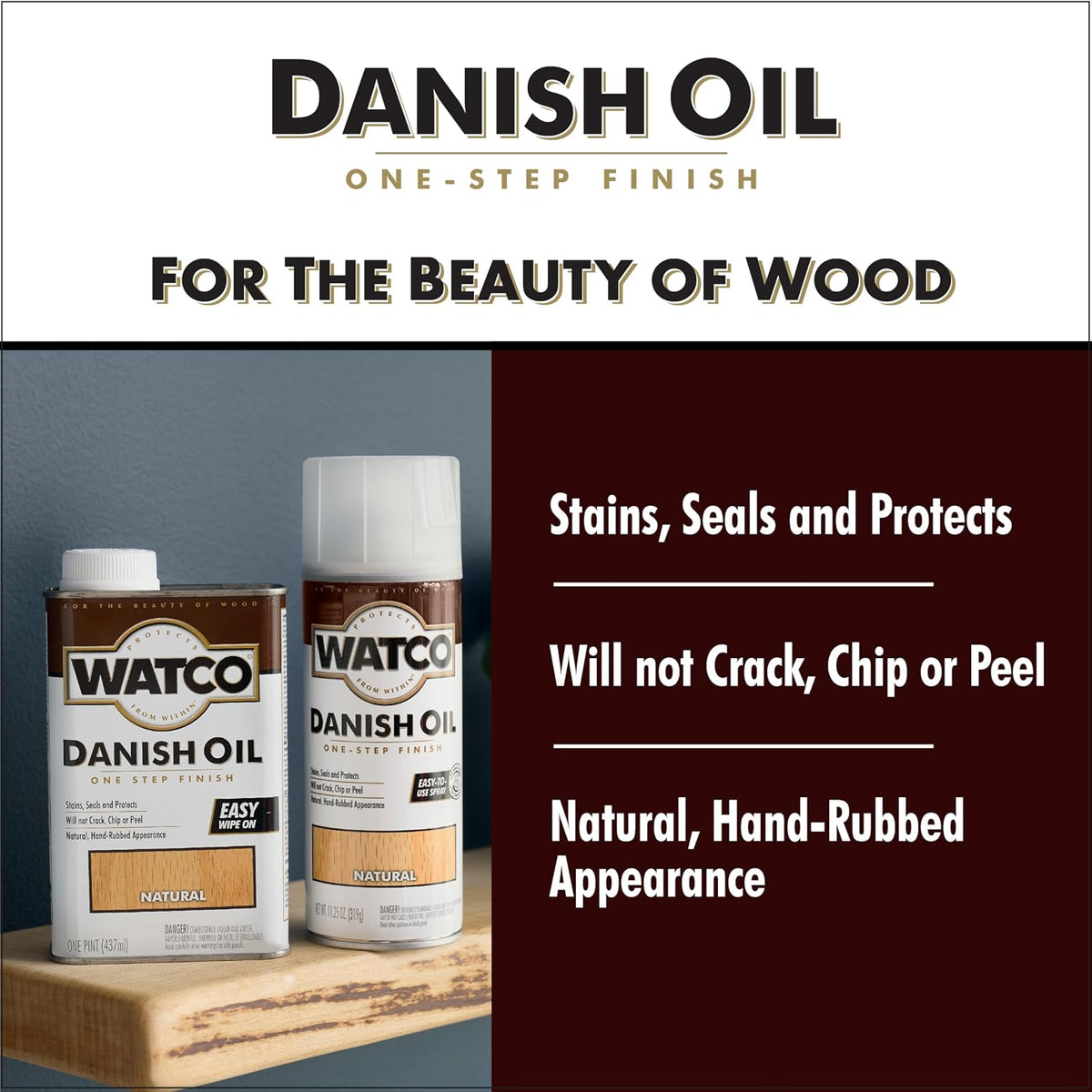 Natural Danish Oil Wood Finish