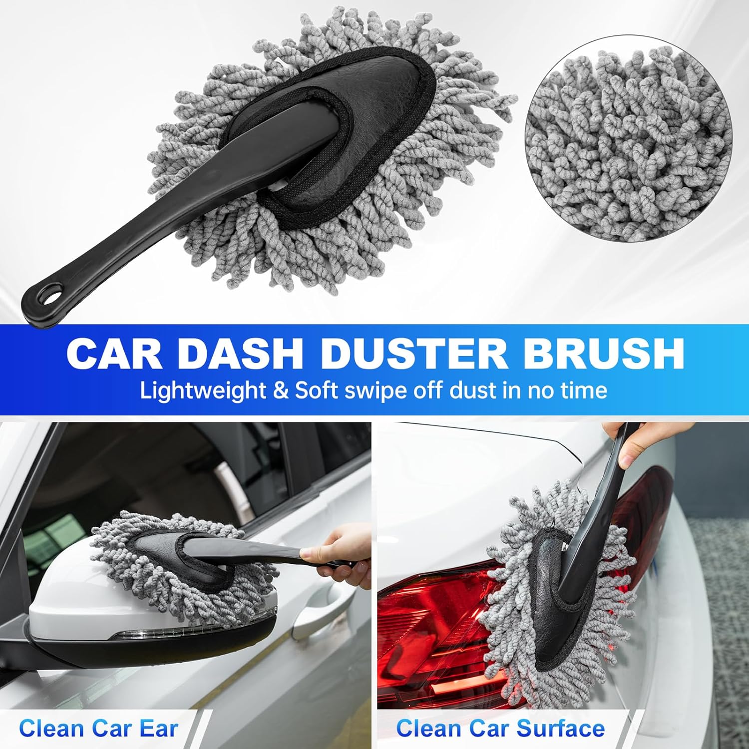 Windshield Cleaner Tool, Car Interior Cleaning Kit, Car Detailing Kit Interior Cleaner with10Pcs Detailing Brush Set