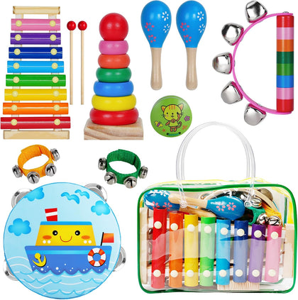 Kids Musical Instruments for Toddlers,Baby Musical Toys for Toddlers,Preschool Educational Kids Gifts,Christmas