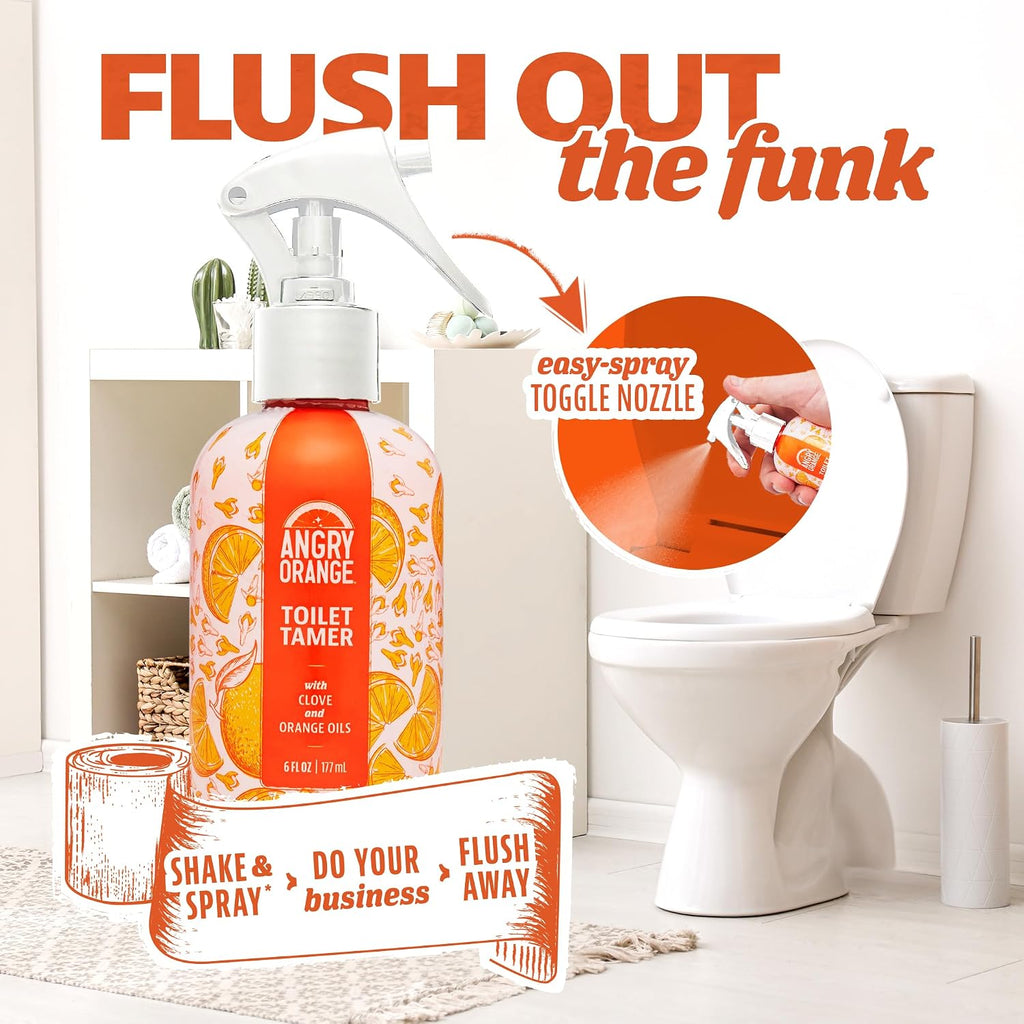 Toilet Tamer Bathroom Spray - Citrus Orange Spice - 6 oz