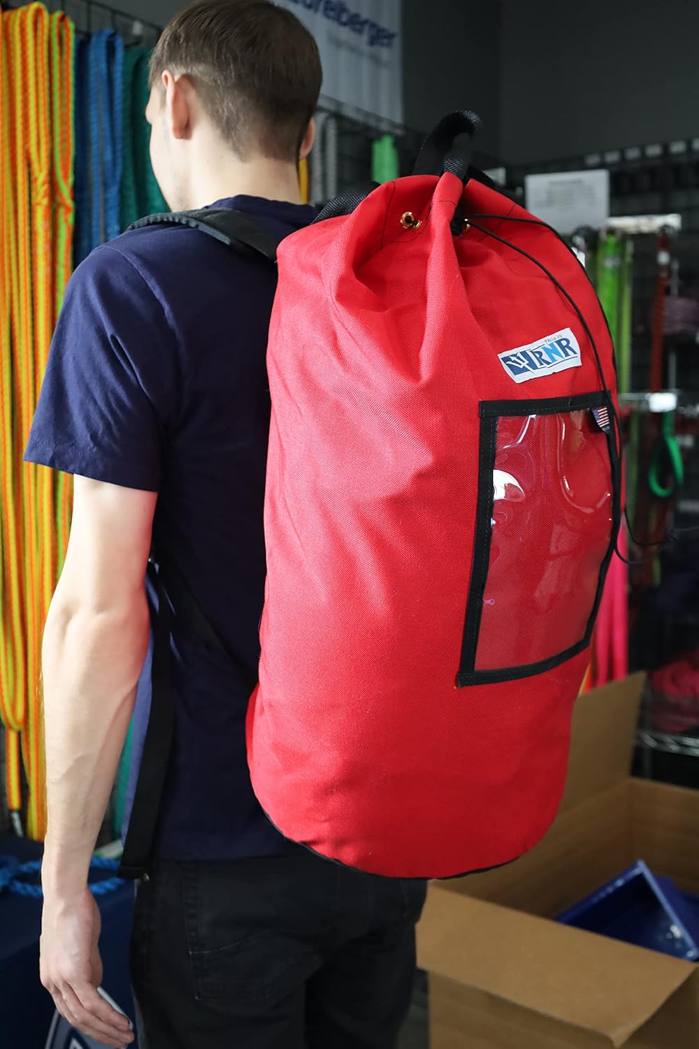 Grand Rope Bag, Premium Climbing Gear Storage Backpack, Heavy-Duty 1000D Nylon, Padded Shoulder Straps, Waterproof